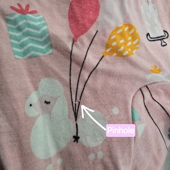 Little Sleepies Birthday & Stripes 18-24 mo zippies - Picture 5 of 5